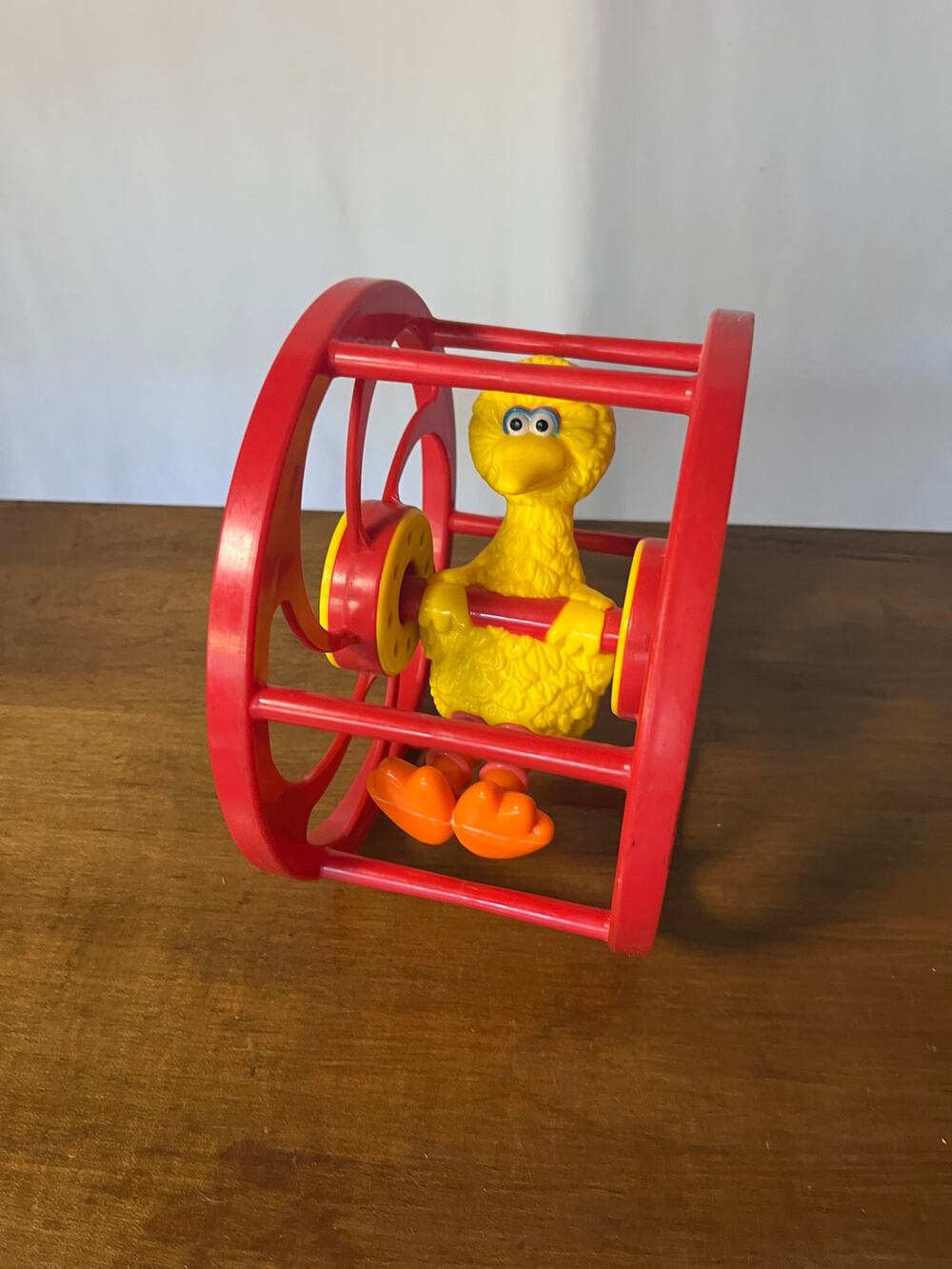 Vintage Illco Big Bird Roll Around Tumble Toy Sesame Street Preschool Rolling